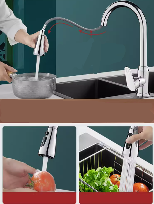 Stainless Steel Sink Tap / pull out kitchen tap