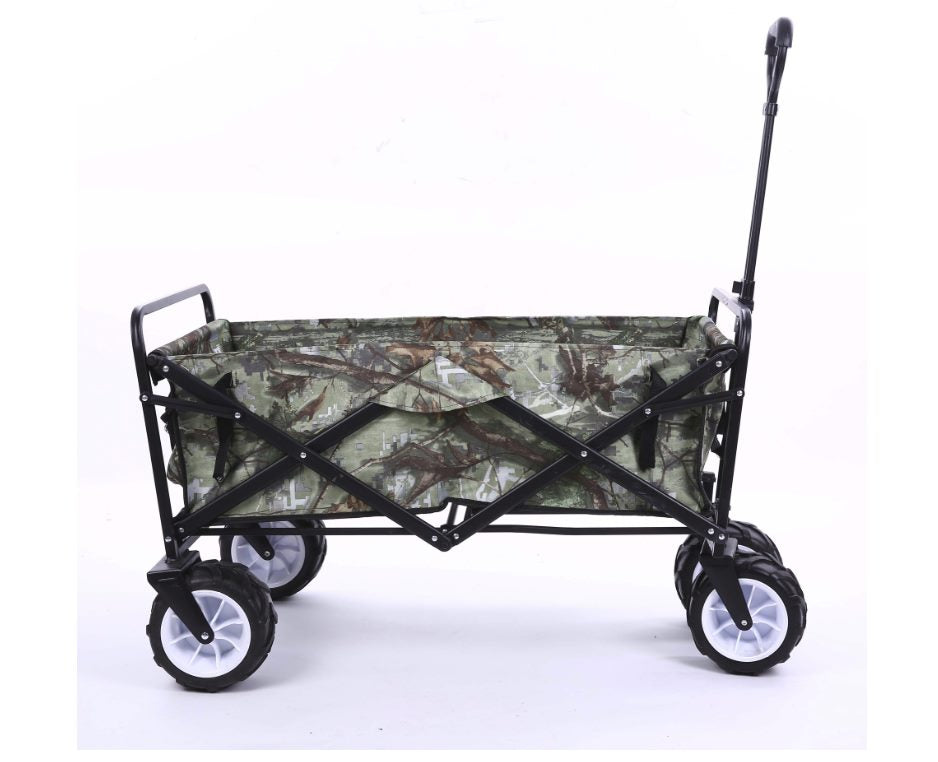 Foldable Sports Trolley 80kg 260Ltr capacity Navy, black, Red or Camo-Fat Wheels