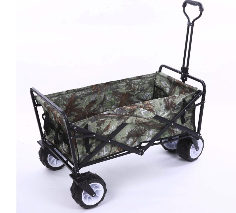 Foldable Sports Trolley 80kg 260Ltr capacity Navy, black, Red or Camo-Fat Wheels