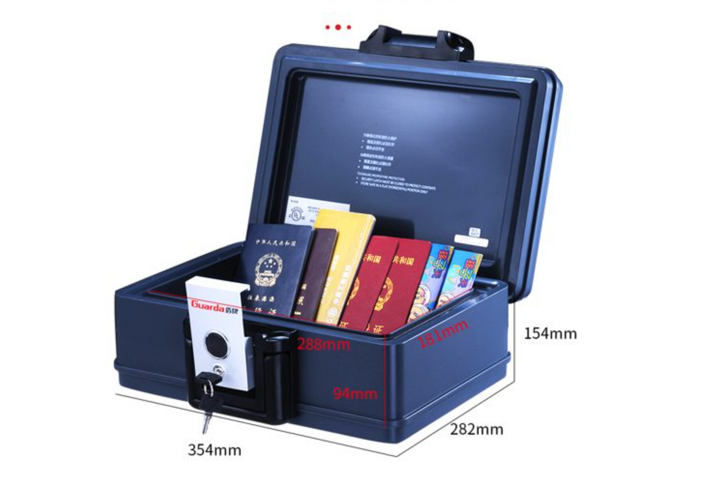 Safe / document box, fire and water proof super high quality 6.5kg