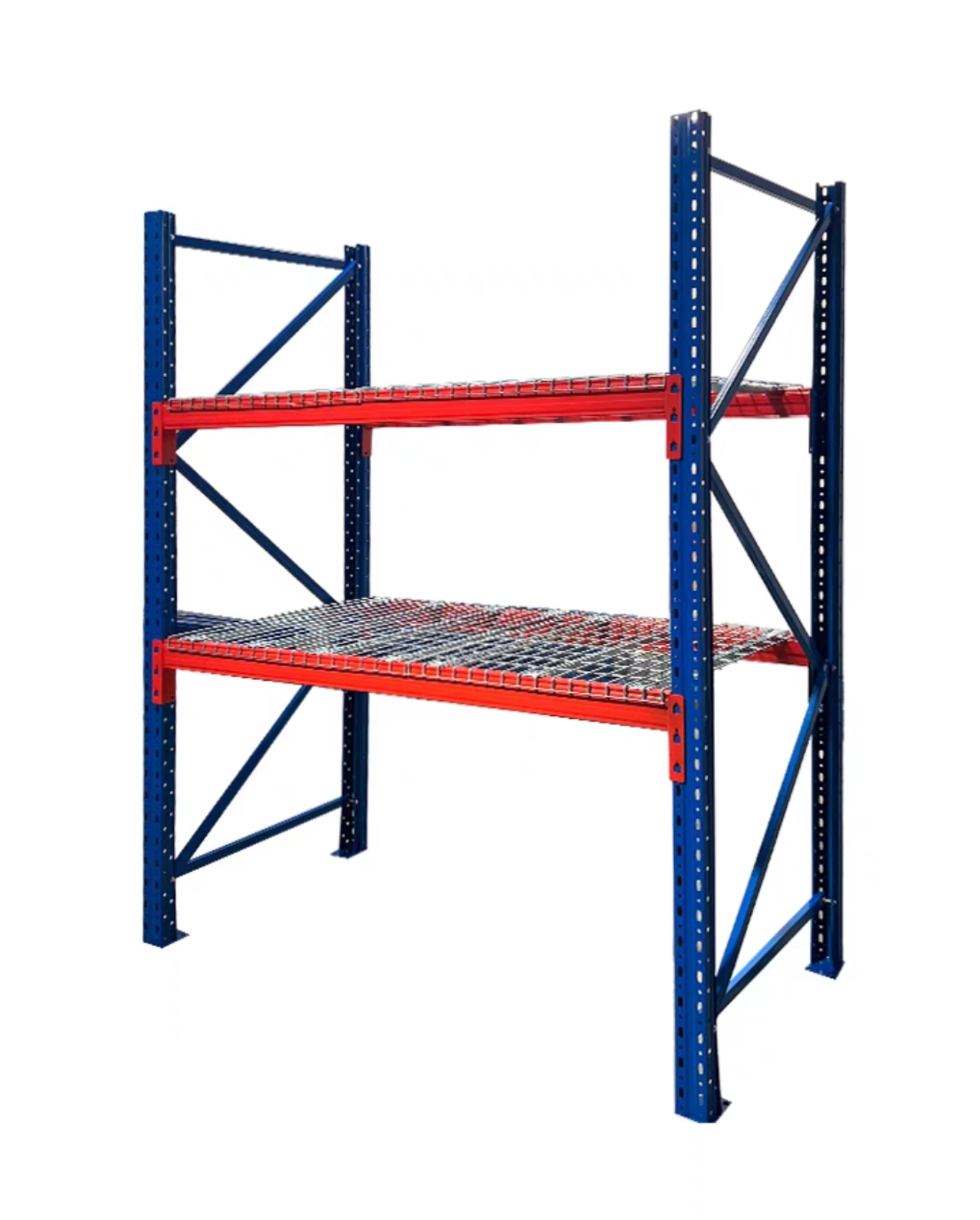 Warehouse/ Storage Pallet rack 1 bay unit 2 Levels with wire mesh - Multiple sizes available
