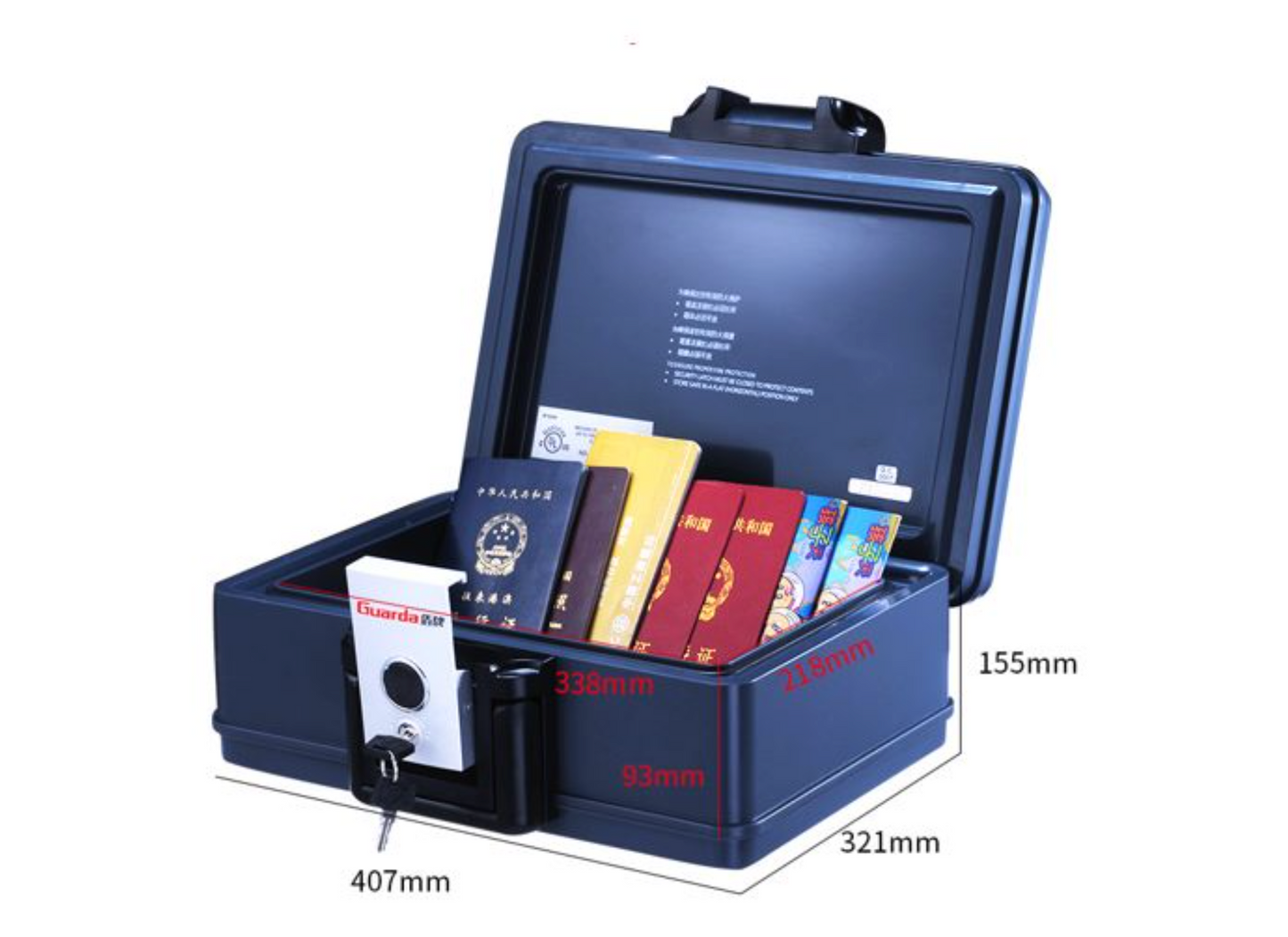 Safe / document box, fire and water proof super high quality 8.2kg