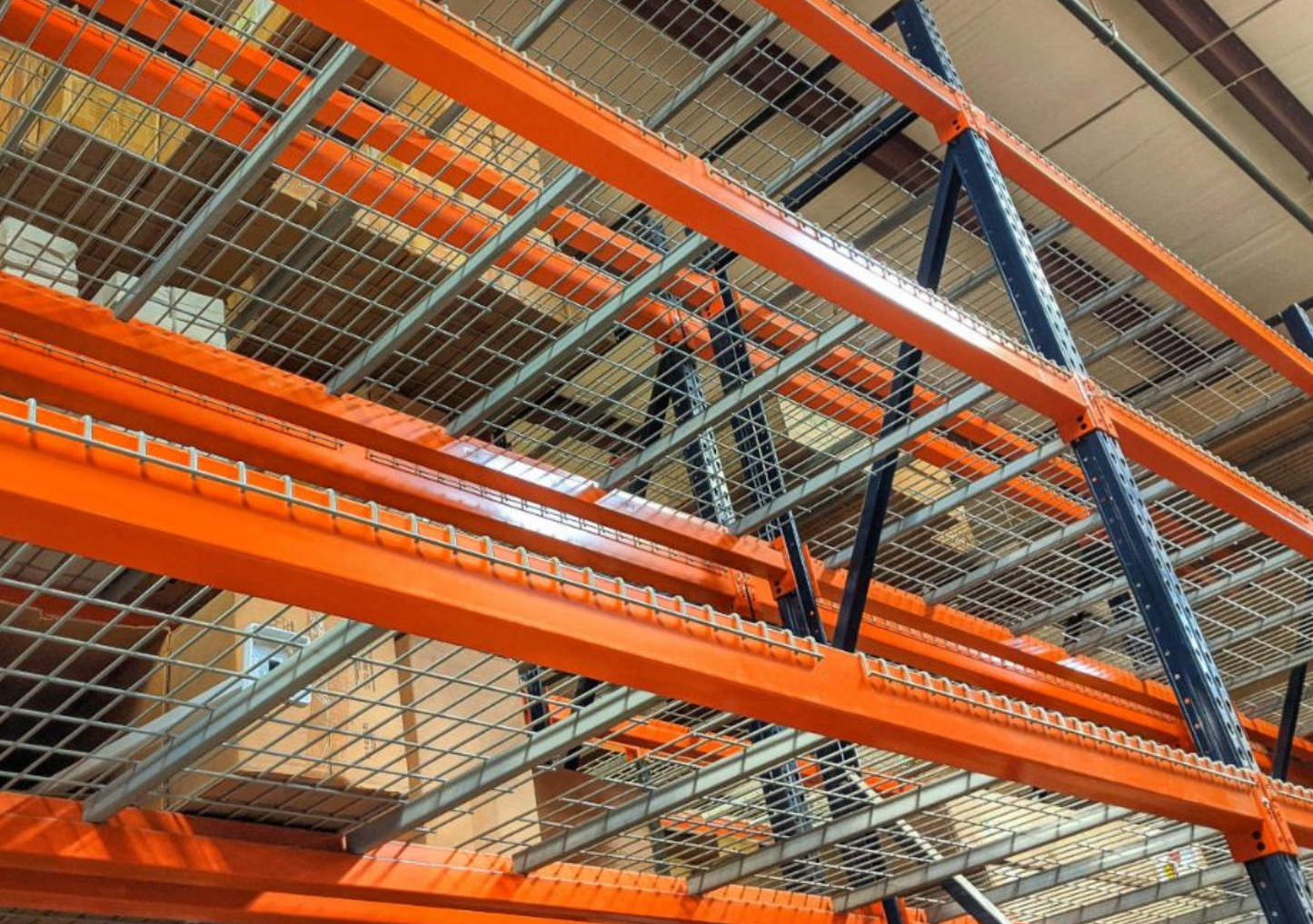 Warehouse/ Storage Pallet rack 1 bay unit 2 Levels with wire mesh - Multiple sizes available