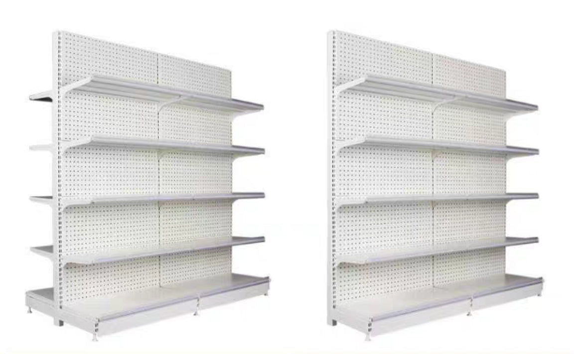 Single-Sided Retail Display Shelf for Dairy or Supermarkets