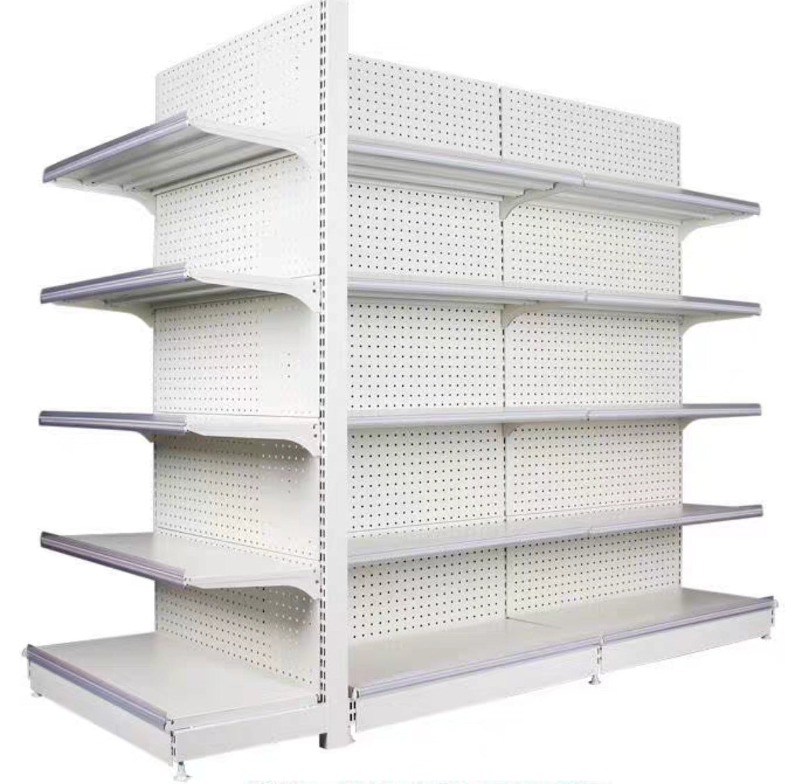Single-Sided Retail Display Shelf for Dairy or Supermarkets