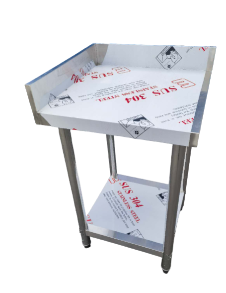 Kitchen Corner workbench stainless splash back, Multiple sizes available