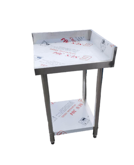 Kitchen Corner workbench stainless splash back, Multiple sizes available