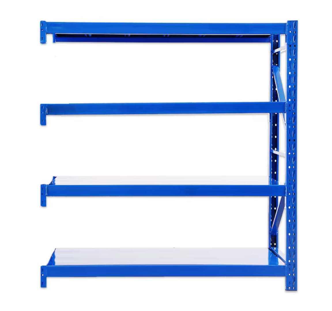 Addon Shelving 2m(L)x0.5m(W)x2m(H) 100kg per shelf, 4 tier