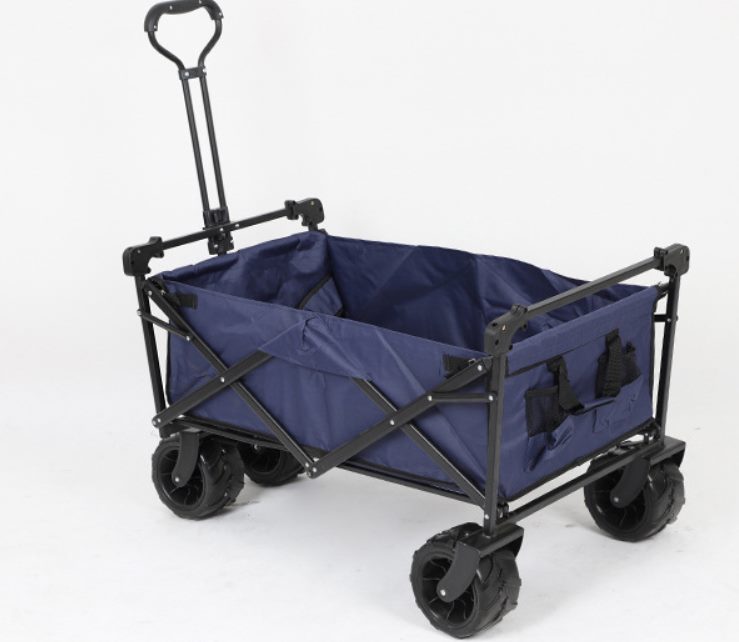 Foldable Sports Trolley 80kg 260Ltr capacity Navy, black, Red or Camo-Fat Wheels