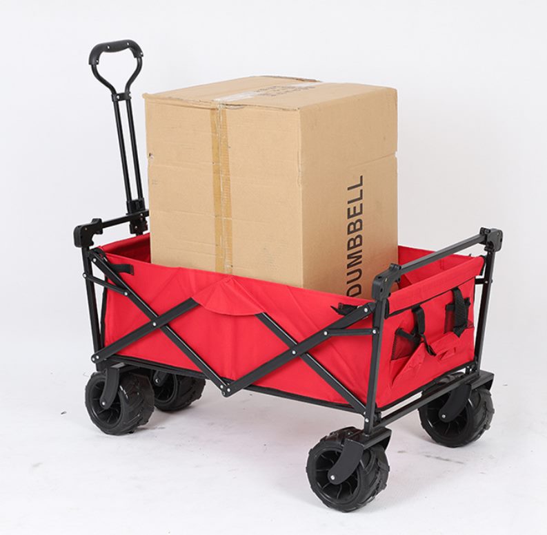 Foldable Sports Trolley 80kg 260Ltr capacity Navy, black, Red or Camo-Fat Wheels