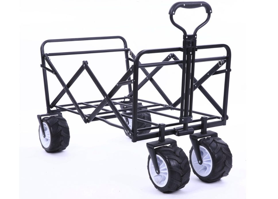 Foldable Sports Trolley 80kg 260Ltr capacity Navy, black, Red or Camo-Fat Wheels