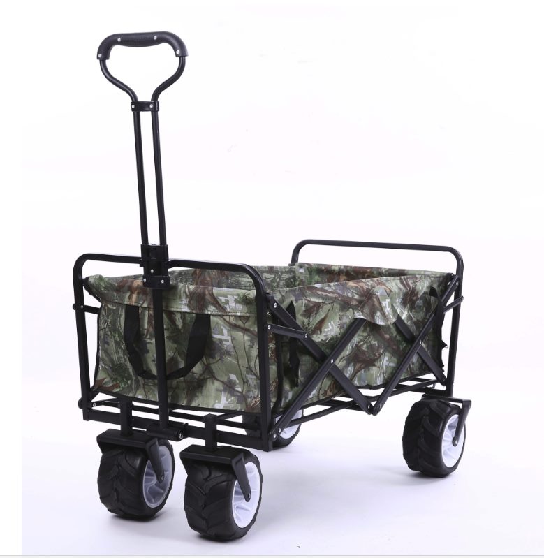 Foldable Sports Trolley 80kg 260Ltr capacity Navy, black, Red or Camo-Fat Wheels