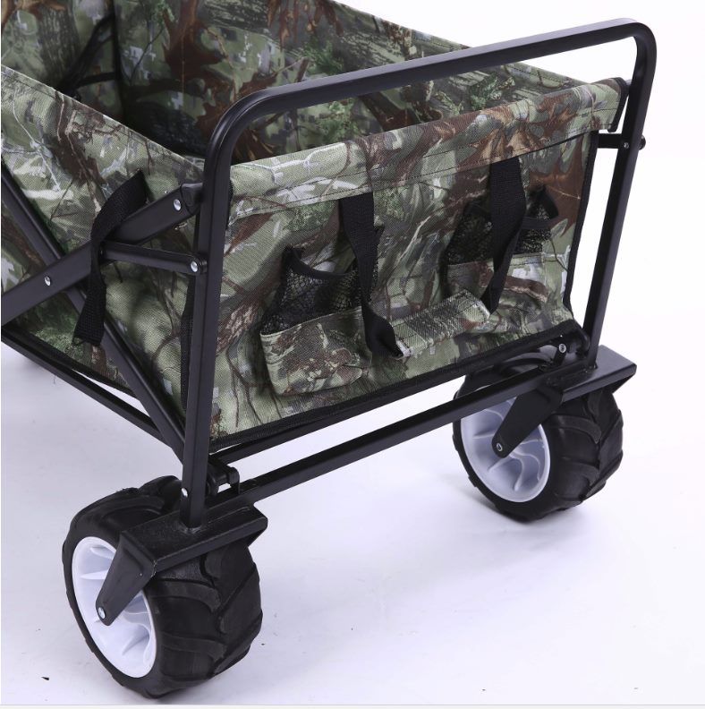 Foldable Sports Trolley 80kg 260Ltr capacity Navy, black, Red or Camo-Fat Wheels