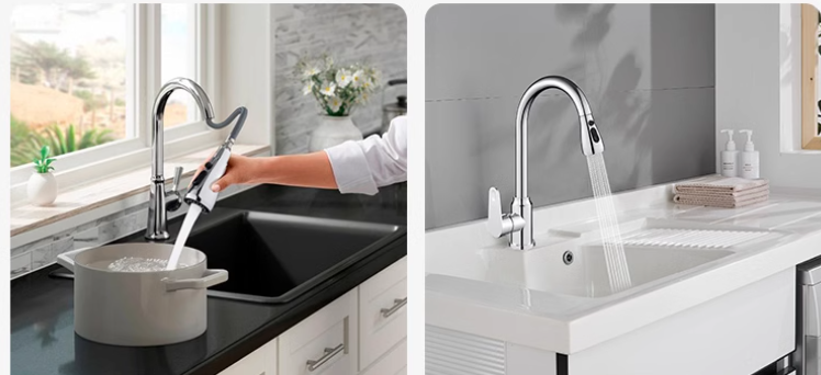 Stainless Steel Sink Tap / pull out kitchen tap