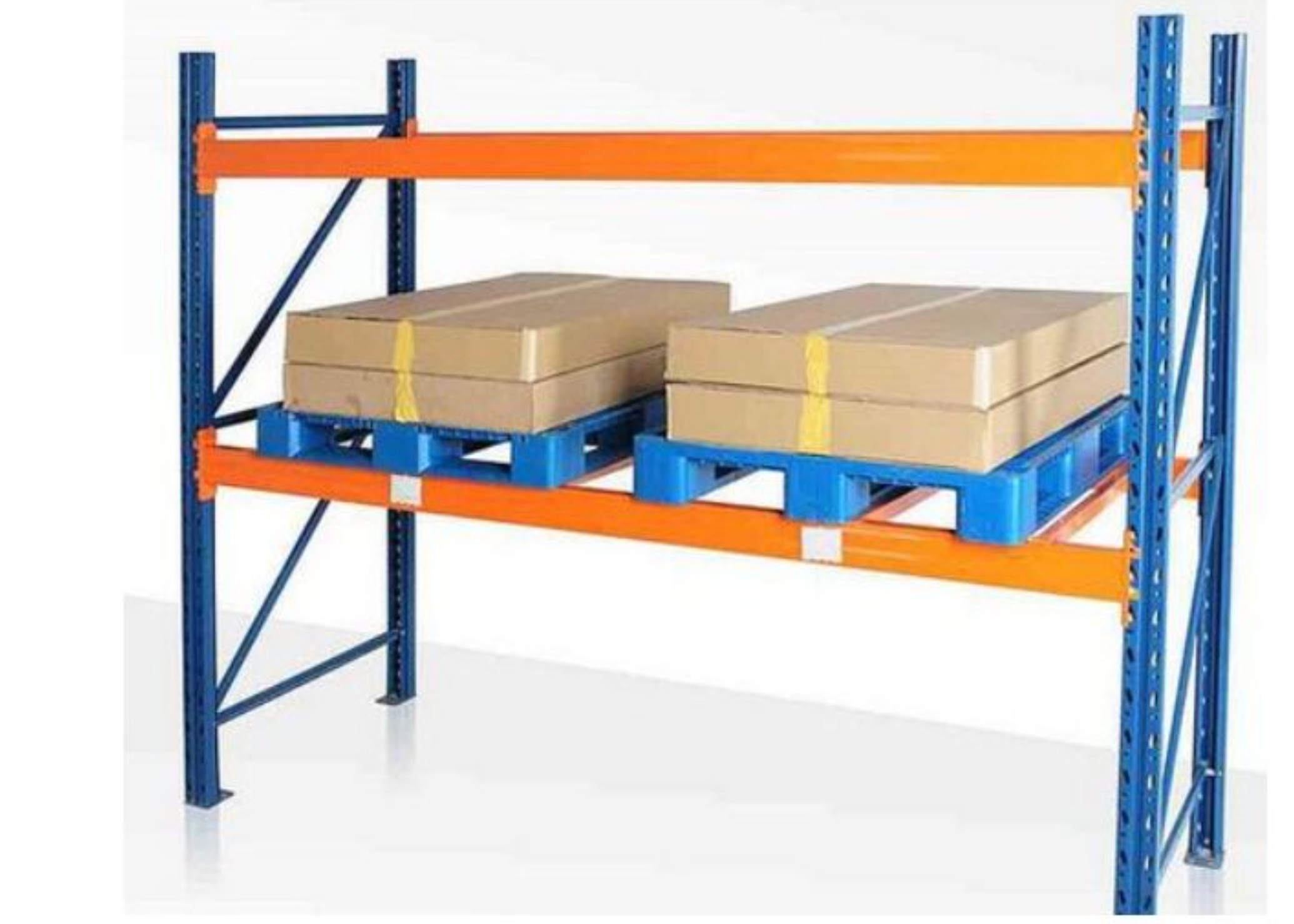 Warehouse / Storage Pallet racking 2000KG 1 bay unit 2 Levels 2.5m H x ...