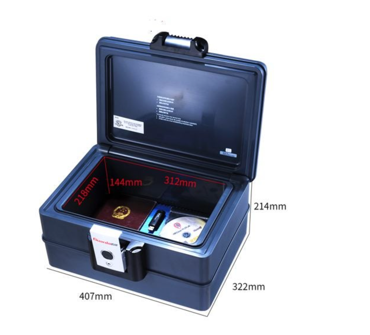 Safe / document box, fire and water proof super high quality 11.3kg