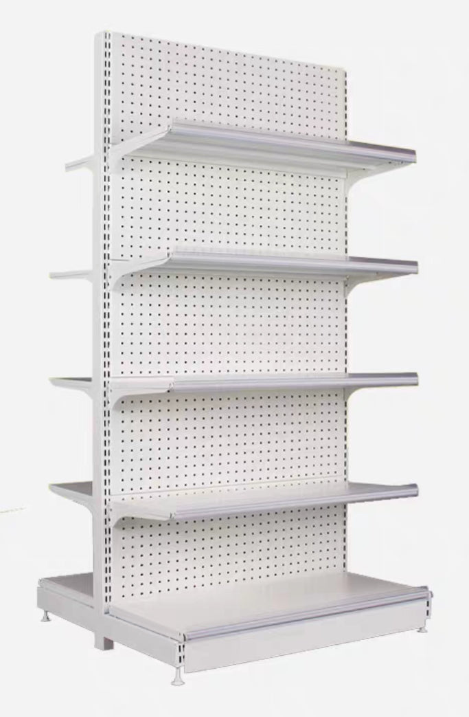 Double -Sided Retail Display Shelf for Dairy or Supermarkets