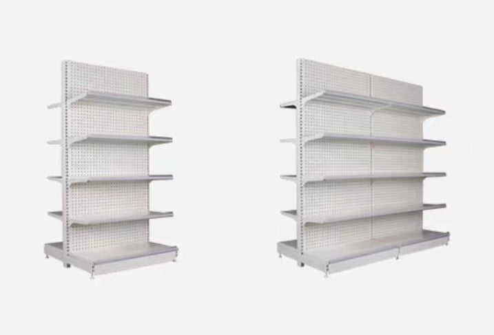 Double -Sided Retail Display Shelf for Dairy or Supermarkets