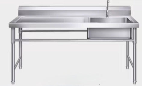 Stainless steel sink, sink bench