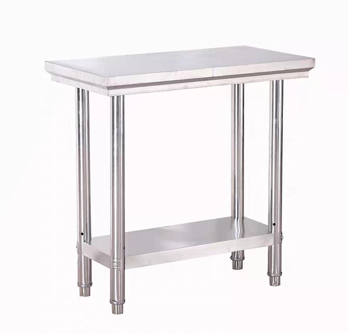 Corner bench, workbench, stainless steel bench