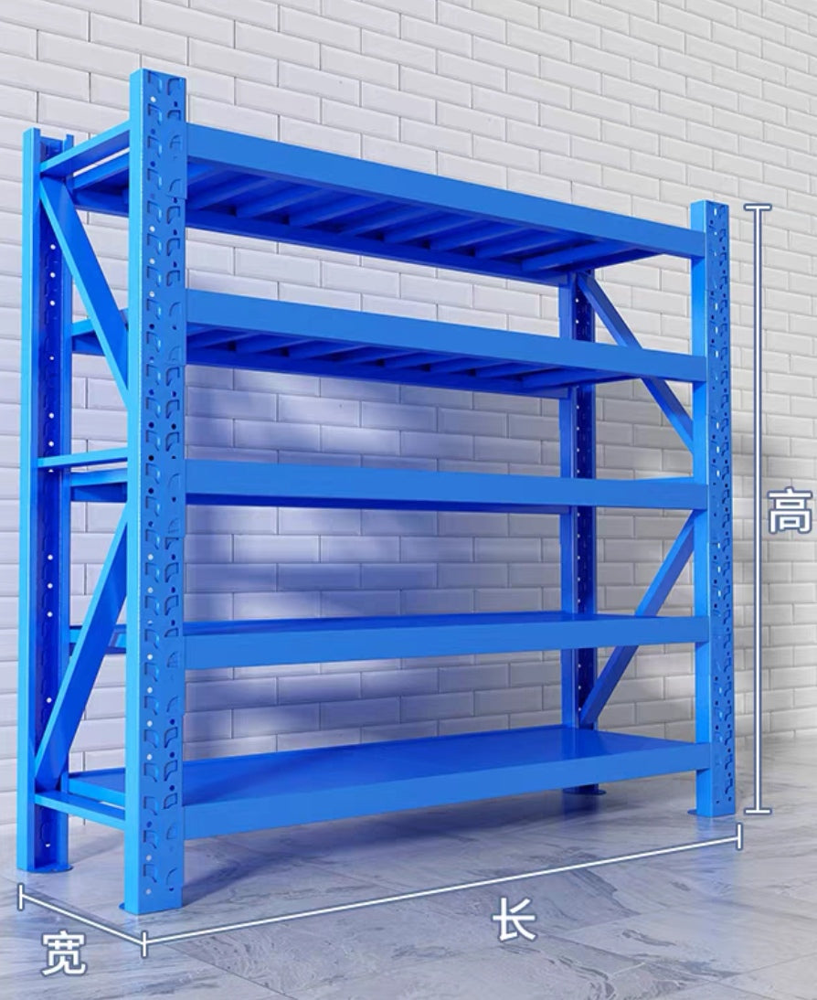 Heavy duty shelving unit 2m L x 400mm D x 2m H, 4 shelves, 200kg per shelf ， free delivery in Christchurch