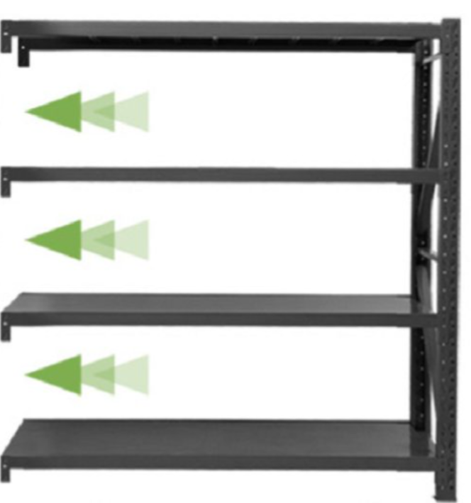 Heavy duty Additional Bay Heavy Duty Shelving 2m(L)x0.6m(W)x2m(H), 200 ...