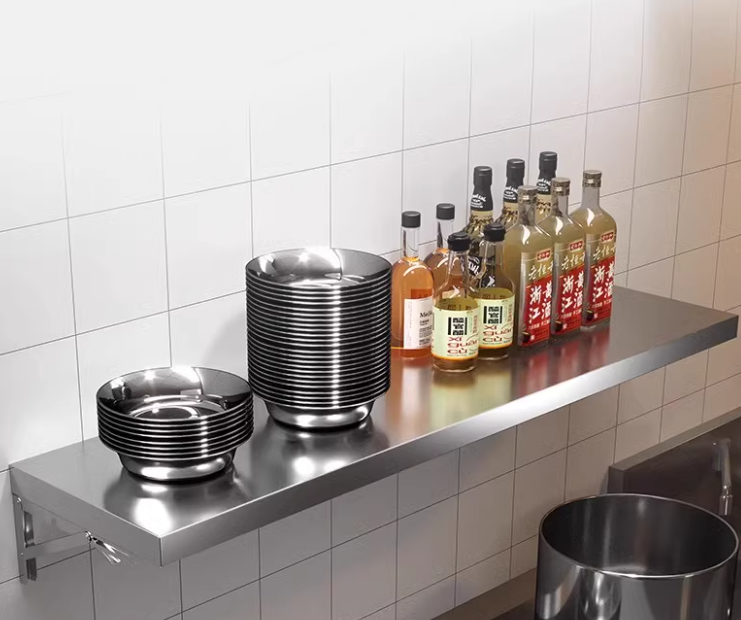 Foldable 201 Stainless Steel Wall Shelf - Multiple sizes available