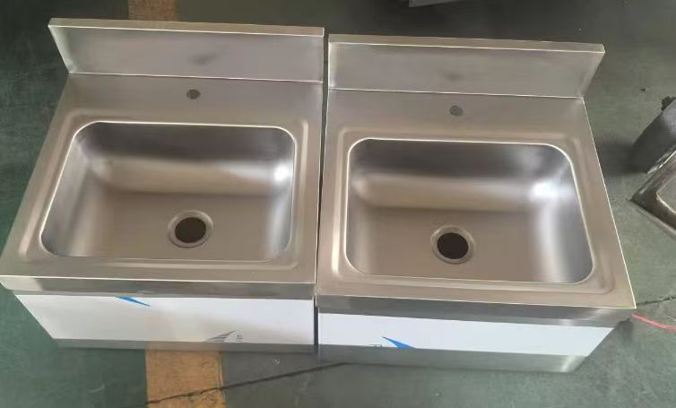 Stainless steel Hand washing basin 250mm x 410mm
