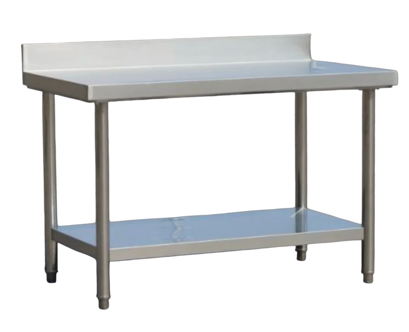 Stainless steel workbench with splash back bench /kitchen workbench 60 ...