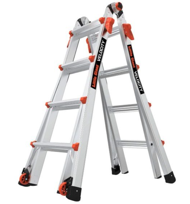 Little Giant Ladder, Velocity with Wheels, M17, 17 Ft