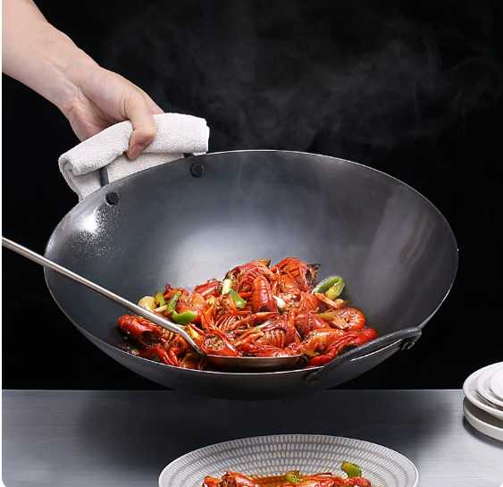 Wok Pan 50cm Commercial Iron Woks Frying